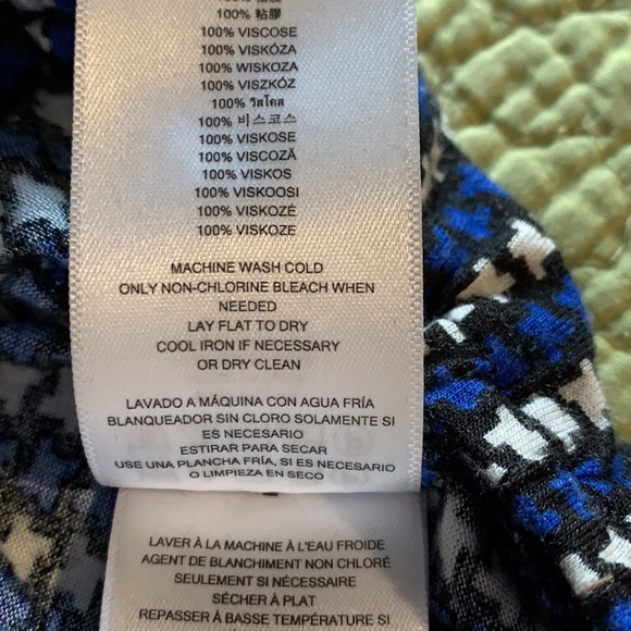 Michael Kors 3/4 Sleeve Wide Neck Blouse Small Petite - Picture 10 of 12